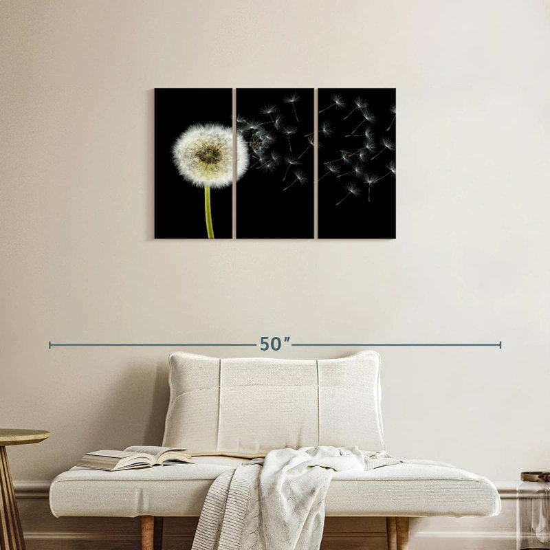 Harnek Fluffy Dandelion, 20" H x 33" W