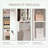Dressing Table with Light Mirror, Drawers and Storage Shelves