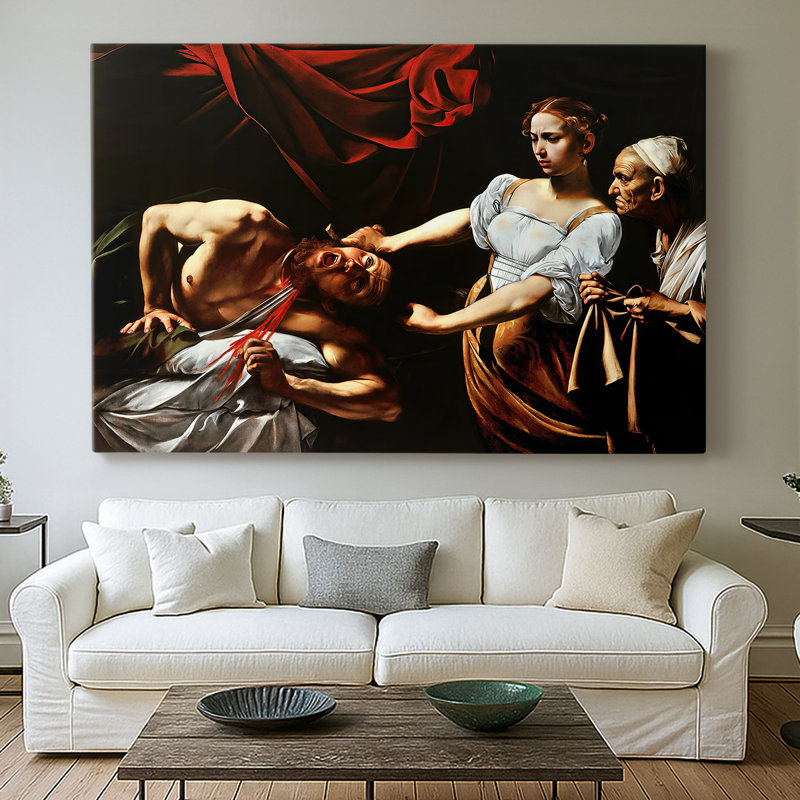 Judith décapitant Holofernes-Caravage-Gallery, toile tendue-c. 1599-1602, 32 x 48