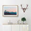 Sunrise Behind Grand Teton in Abstract - Framed Print-55727824-55727827