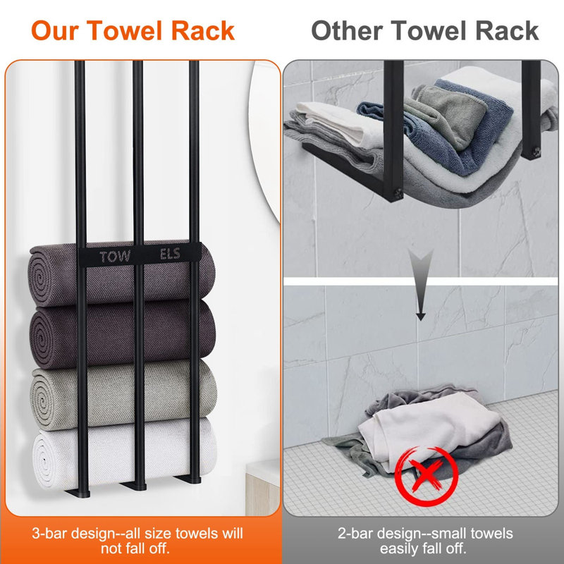Wykeith Iron Wall Towel Rack