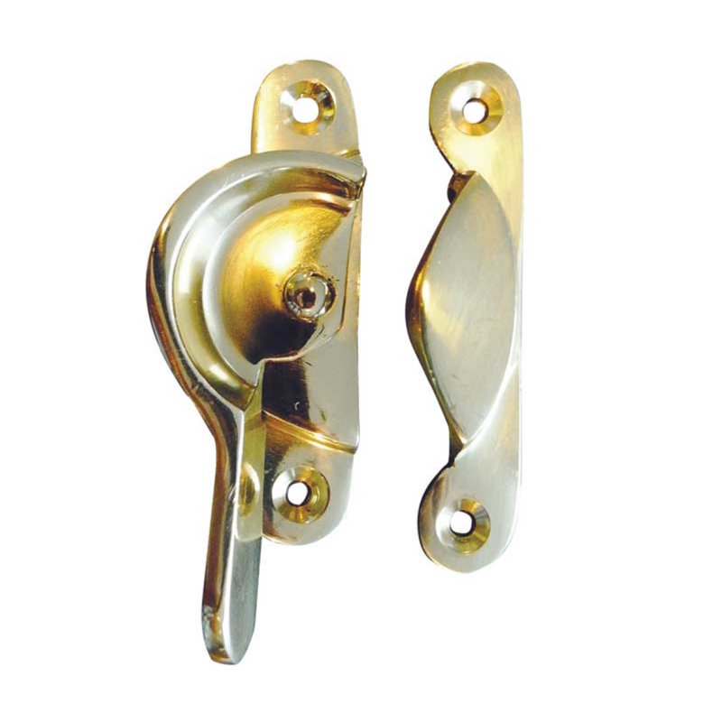 SN Narrow Fitch Fastener, Polished Brass