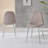Eubanks High Gloss Double Pillar Dining Table Set with 4 Luxury Faux Leather Dining Chairs-39336539-122561383