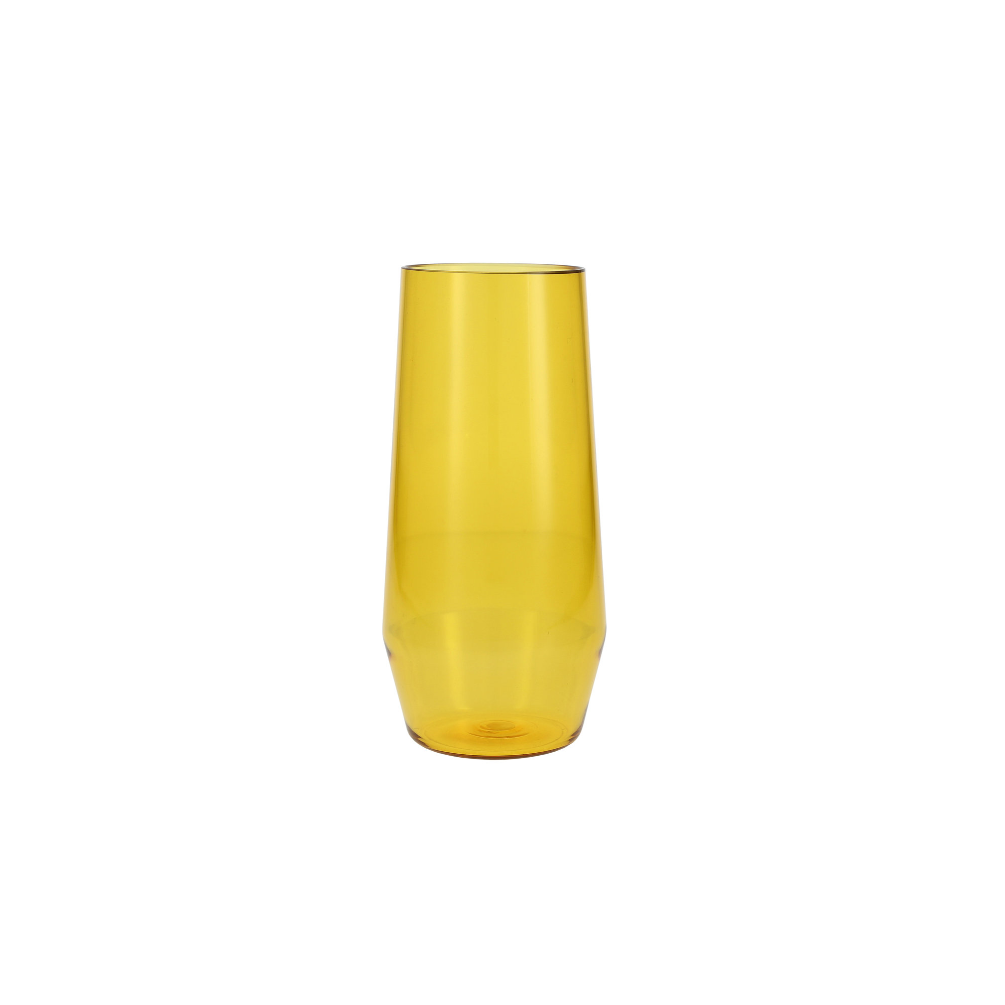 Fortessa Sole Outdoor Stemless Wine Glass, Yellow Sun, 18 oz.