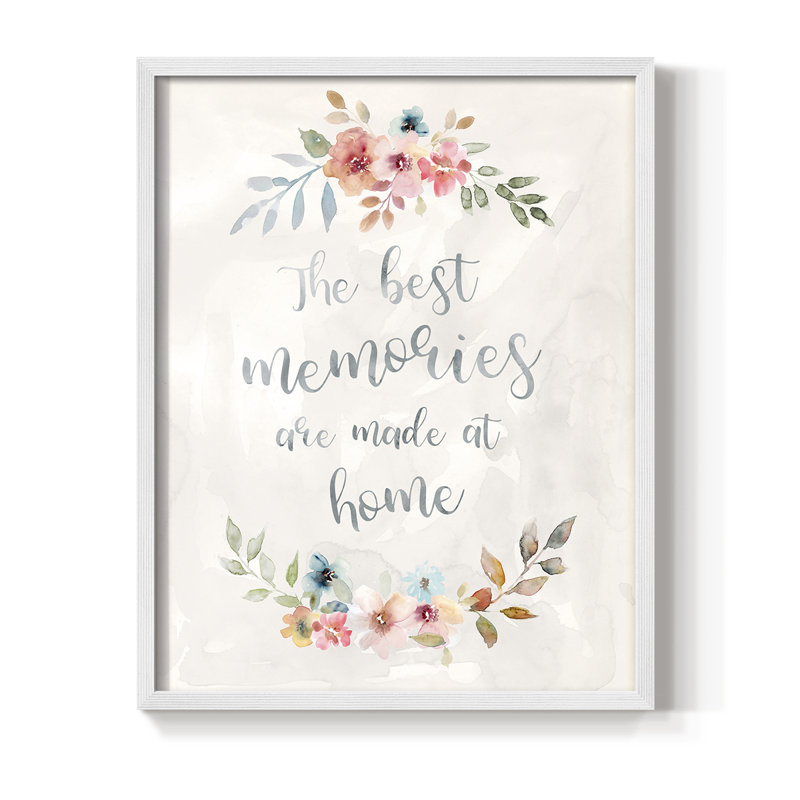 Floral Memories Framed Print - Solid Wood