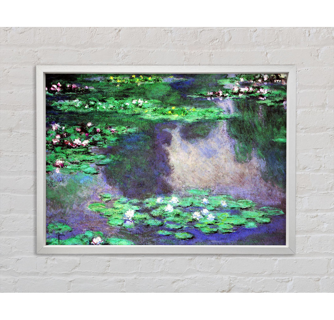 Monet Meeresrosen Wasserlandschaft - Einzelner Bilderrahmen Kunstdrucke auf Leinwand