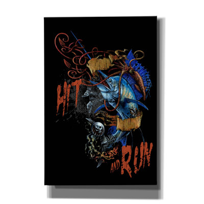 «Hit N Run» par James Mazzotta, art mural sur toile