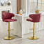 Tabourets de bar réglables, tabouret de comptoir avec dossier, repose-pieds et accoudoirs (ensemble de 2)-607617206-607617202