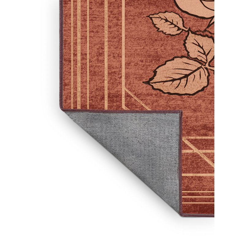 Tapis rose moderne et contemporain lavable à la machine Highbridge Valentines, 3 x 5