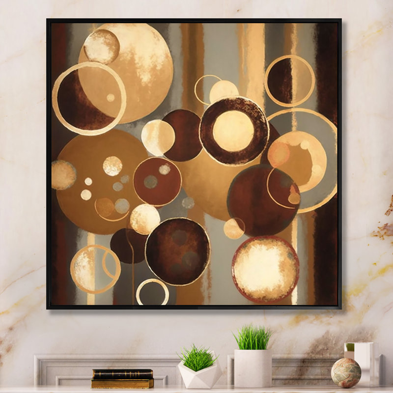 «Aged Barrel Universes II», reproduction sur toile, H 24 po x l 24 po x P 1 po, Cadre flottant noir