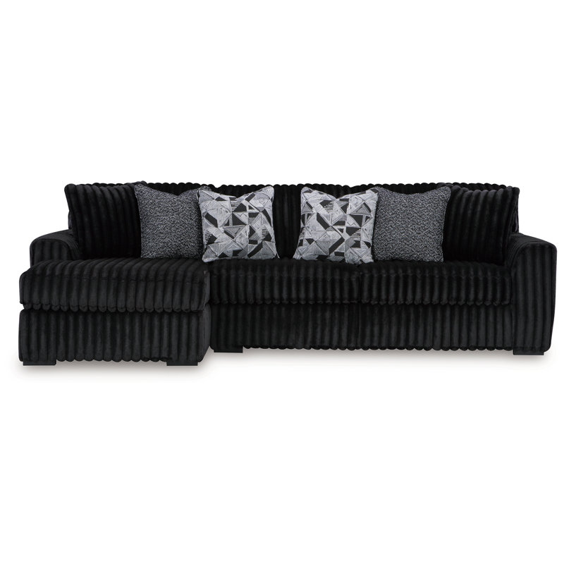 Midnight-Madness 2-Piece Sectional Sofa with Chaise, Left Hand Facing