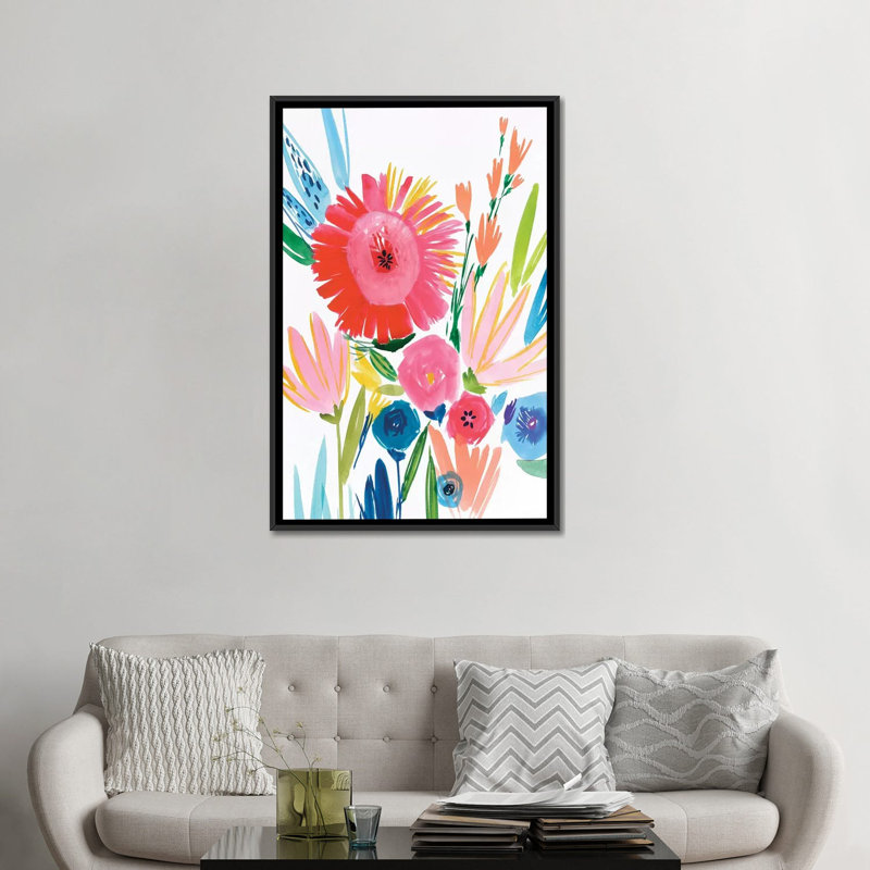 « vermelho ii », reproduction sur toile, H 60 po x l 40po x P 1,5 po, Toile avec cadre noir