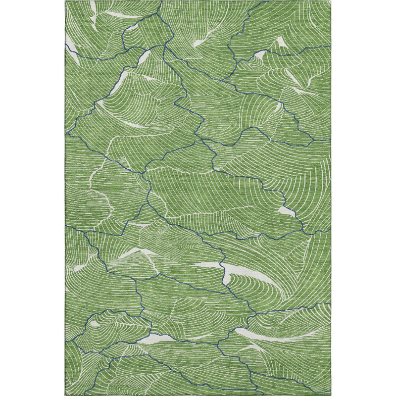 Premium Machine Washable Cossette AMF1048 Lines Rug, Rectangle 9' x 12'