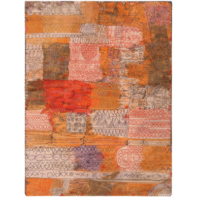 Tapis rétro vintage scandinave Paul Klee