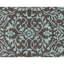 Tapis brun et bleu clair de haute qualité noué à la main