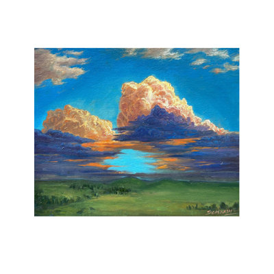 Cloudscape, peinture à l'huile sur toile | Par Somnath Harne