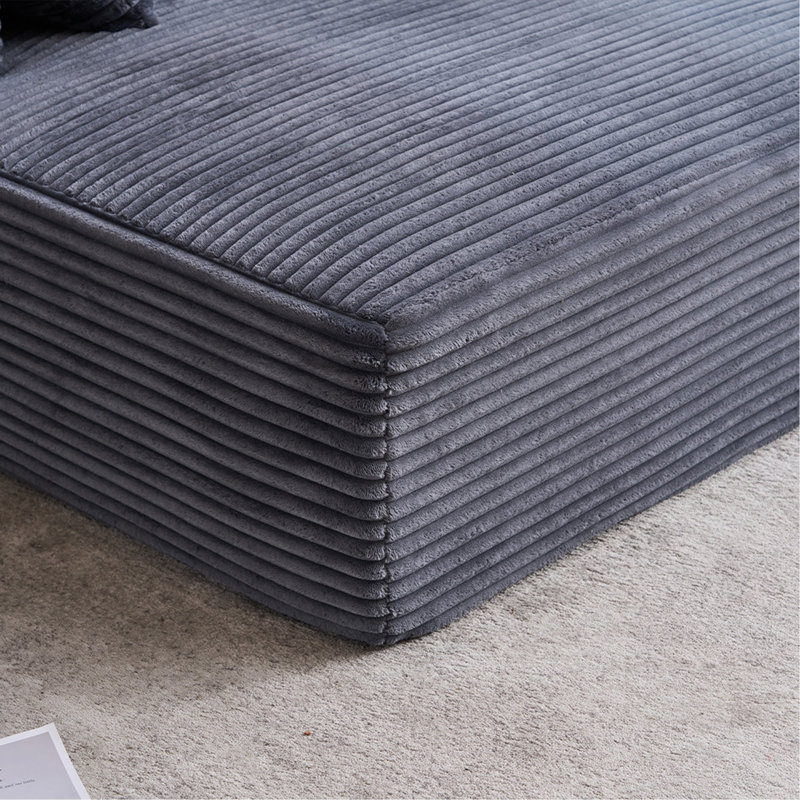 Chaise longue surdimensionnée d'intérieur, Gris