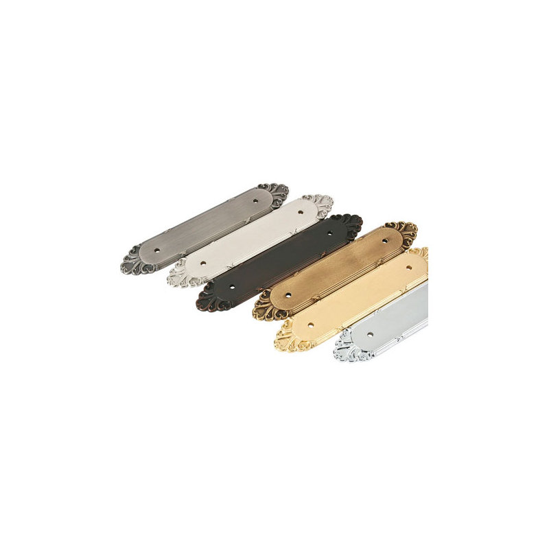 Ribbon and Reed 4" Center to Center Novelty Pull, Satin Nickel