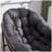 Outdoor Steel Frame Rattan Rocking Chair with Cushion - Grey