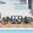 Kozloski 6 Piece Patio Set Rattan Outdoor Furniture Set with Cushions
