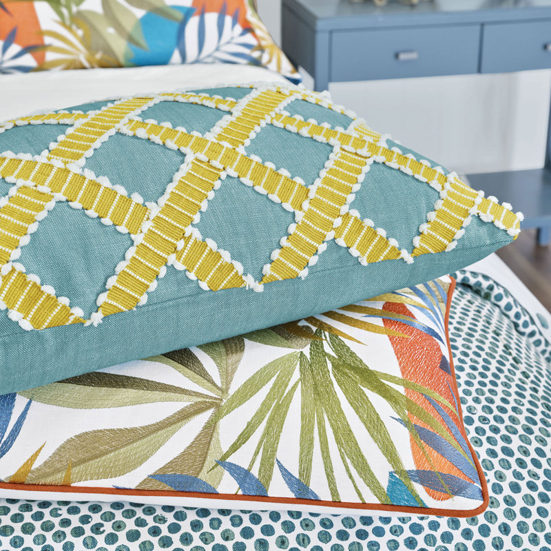 Kona Pillow Cover & Insert, Rectangle 15"H x 26"W, Oahu Sorbet