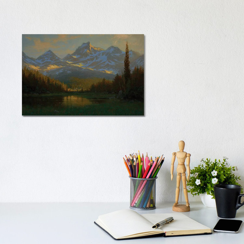 Marsh Lake I by Ken Salaz - Wrapped Canvas Painting, 20.32 cm H x 30.48 cm W