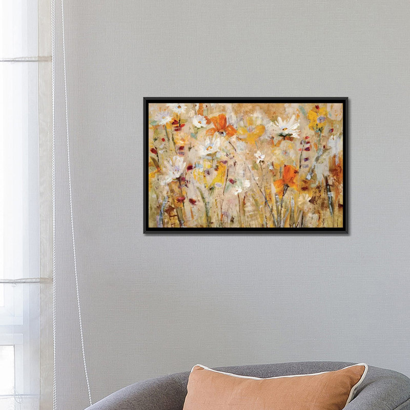 «Jostle» par Jill Martin - ensemble d'impressions sur toile tendue, H 18 po x l 26 po x P 1,5 po, Toile encadrée noire