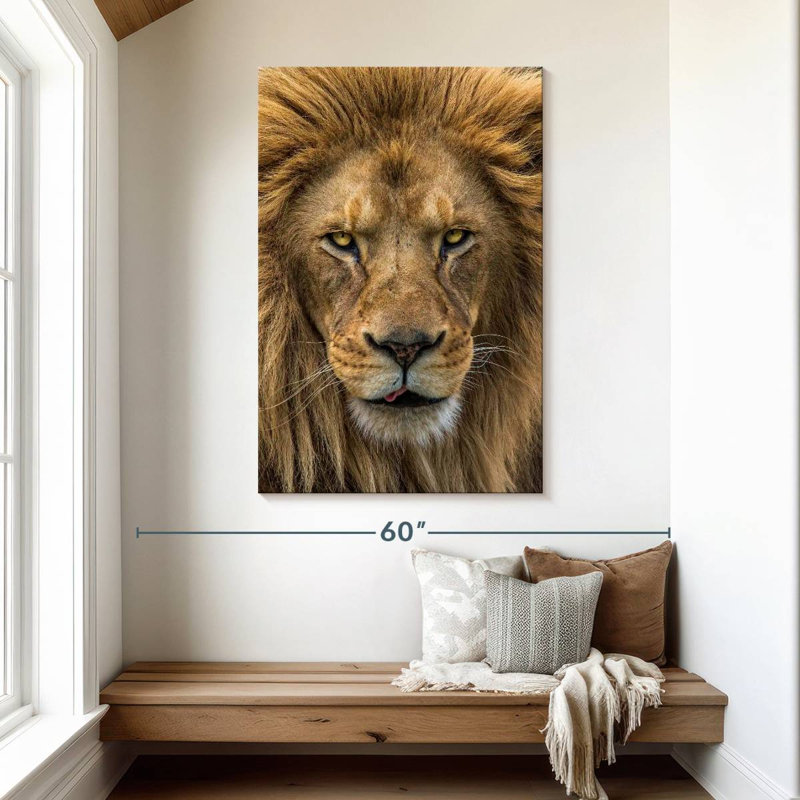 Brampt Handsome Lion Head, 48" H x 32" W