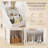 Shoe Storage Bench With Removable Seat Cushion 3 Side Storage Compartments