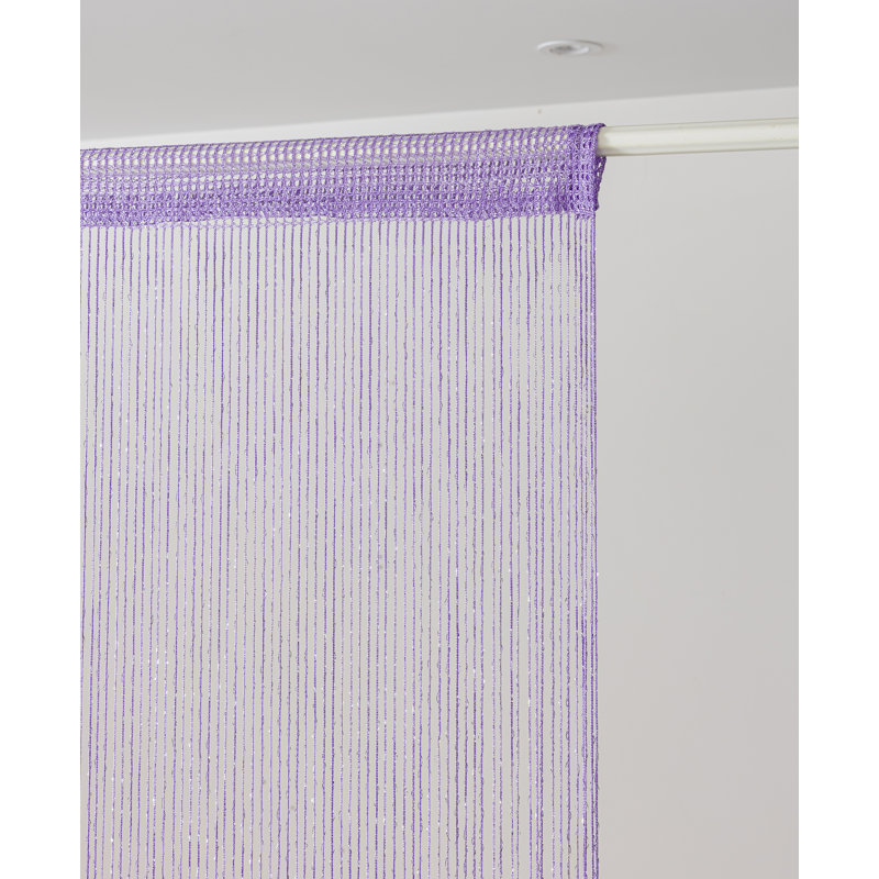 2pcs 39 X 78 Inch Door String Curtain Wall Panel Fringe Window Decorative String Curtain, Purple