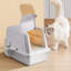Polyethylene Plastic Litter Box with Scoop