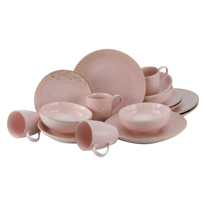 Rose 6 Piece Dinner Plate Set