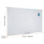 Tableau blanc magnétique en verre, tableau effaçable à sec 72 po x 36 po, grand tableau blanc mural sans cadre, avec plateau à marqueur, gomme à effacer et 2 marqueurs, blanc-125826595
