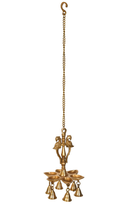 Lampe à perroquet avec clochettes