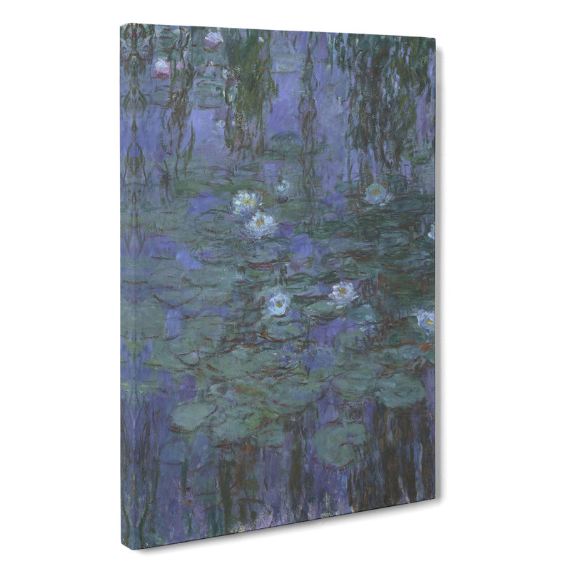 Water Lilies Lily Pond Vol.13 by Claude Monet - Wrapped Canvas, 60cm H x 40cm W x 3cm D