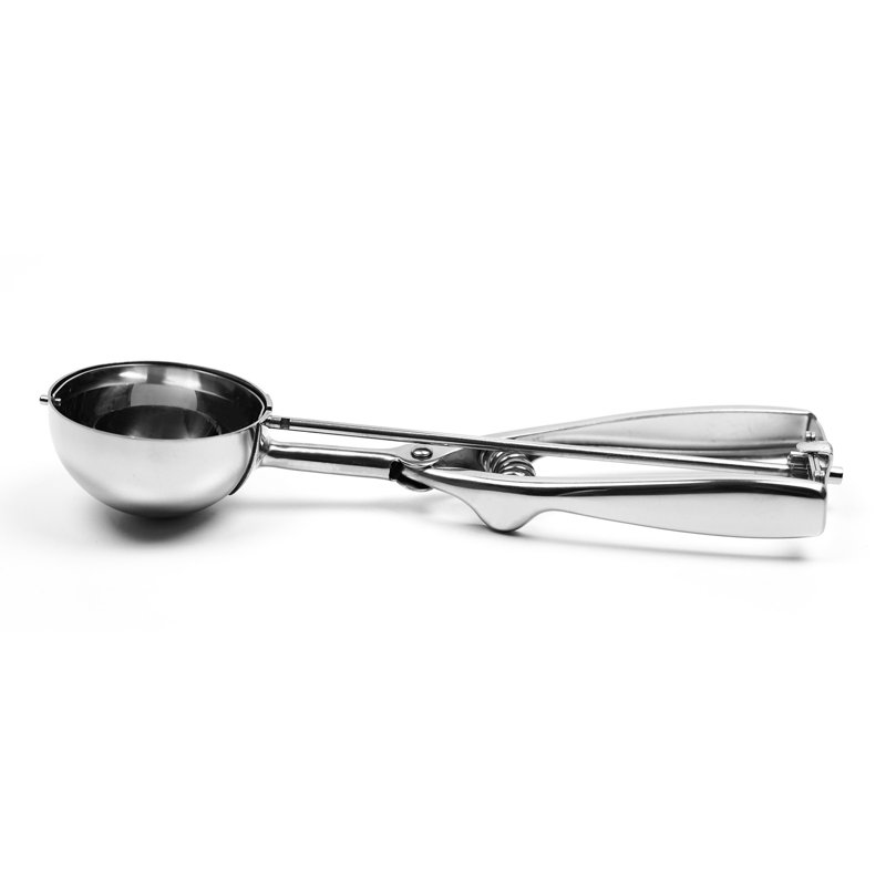 Stainless Steel Trigger Release Cookie Dough Scooper