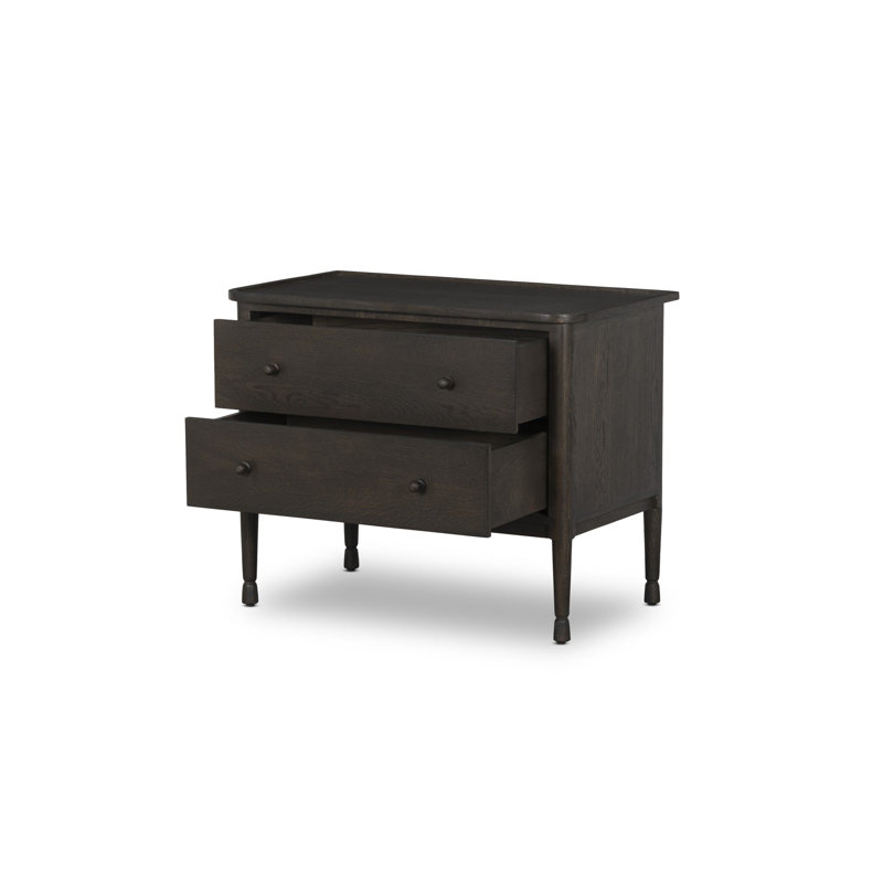 Vivianna Franny Nightstand-Saddle, Espresso Oak
