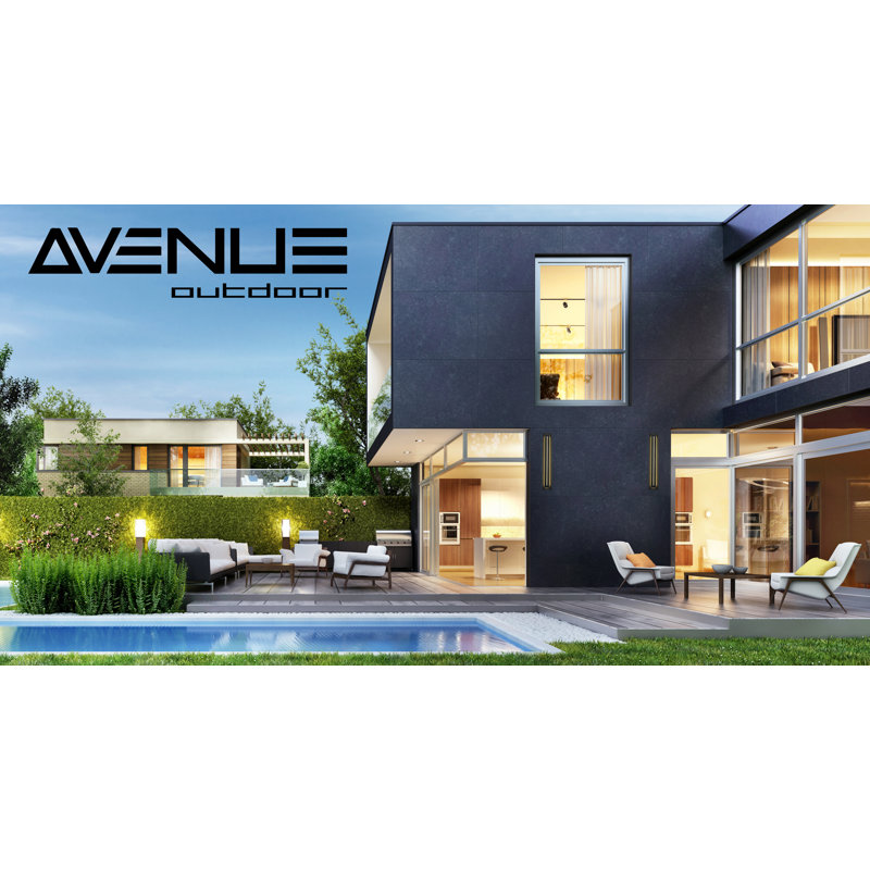 Avenue LED Outdoor Wall Lantern, 28" H x 5" W x 3" D