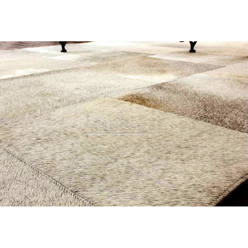 Mckinney Handmade Cowhide Grey Rug, Rectangle 120 x 180cm
