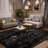 Soft Fluffy Black Faux Sheepskin Area Rug-168919332