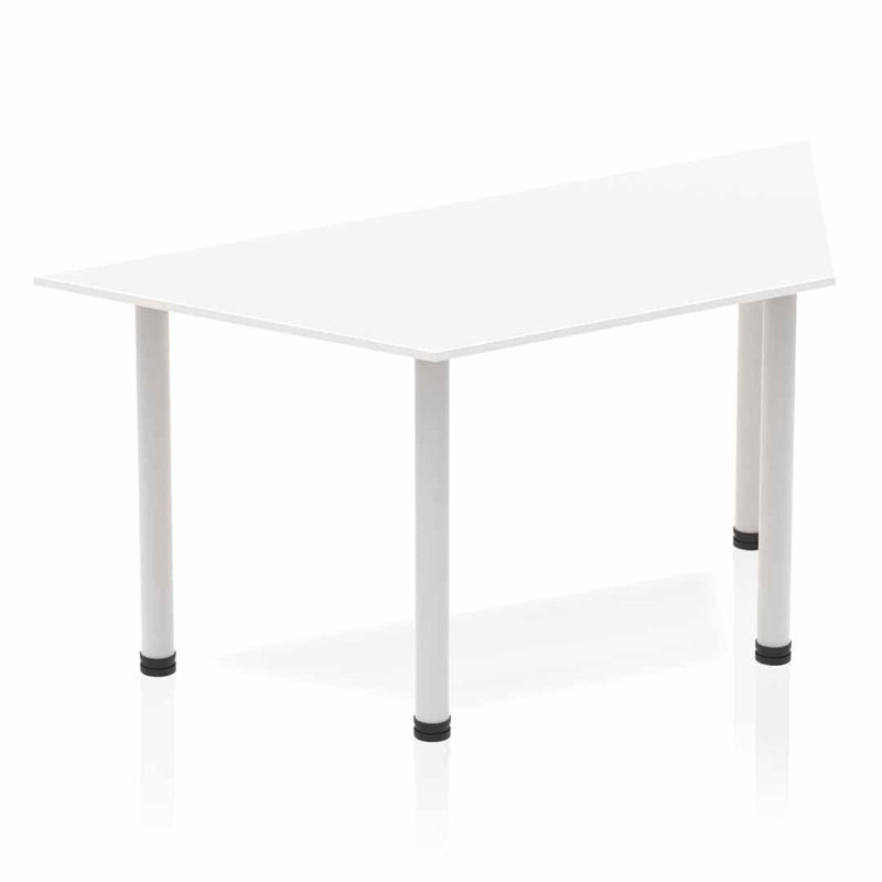 Kyvan 160cm Half-circle Conference Table, White