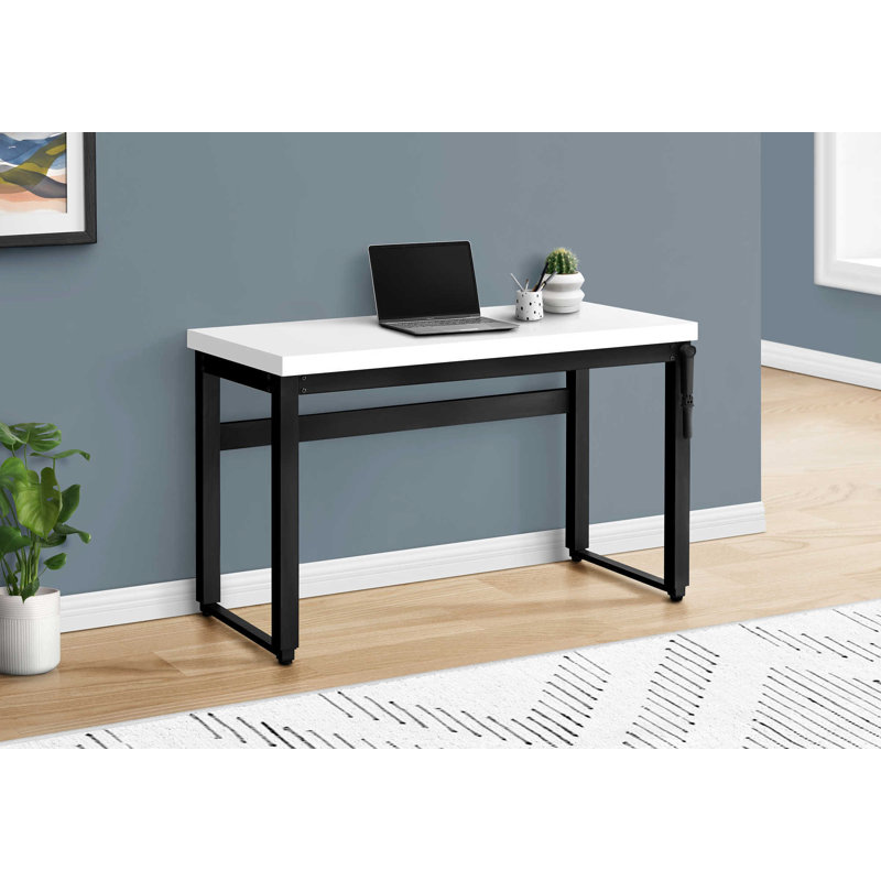 Bureau d'ordinateur, Blanc/Noir