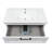 Modern Wall-Mounted Bathroom Vanity with Washbasin Palm Beach White High Gloss Collection Non-Toxic Fire-Resistant MDF-26"-No Mirror