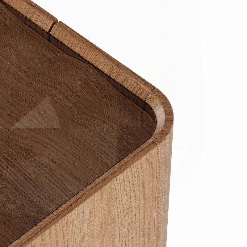 Table basse de 31,5 pouces carrée avec tiroirs de rangement, table basse moderne en bois avec plateau en verre, tables de centre de table de thé pour le bureau de salon, noyer