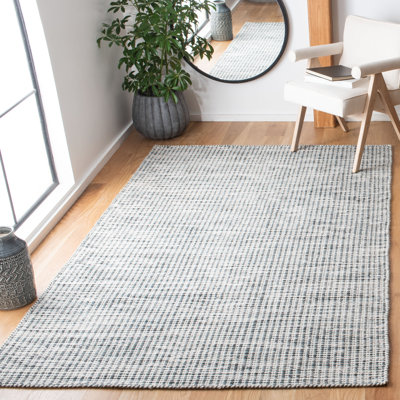 Vermont Hand Tufted Wool/Cotton Rug in Gray/Ivory