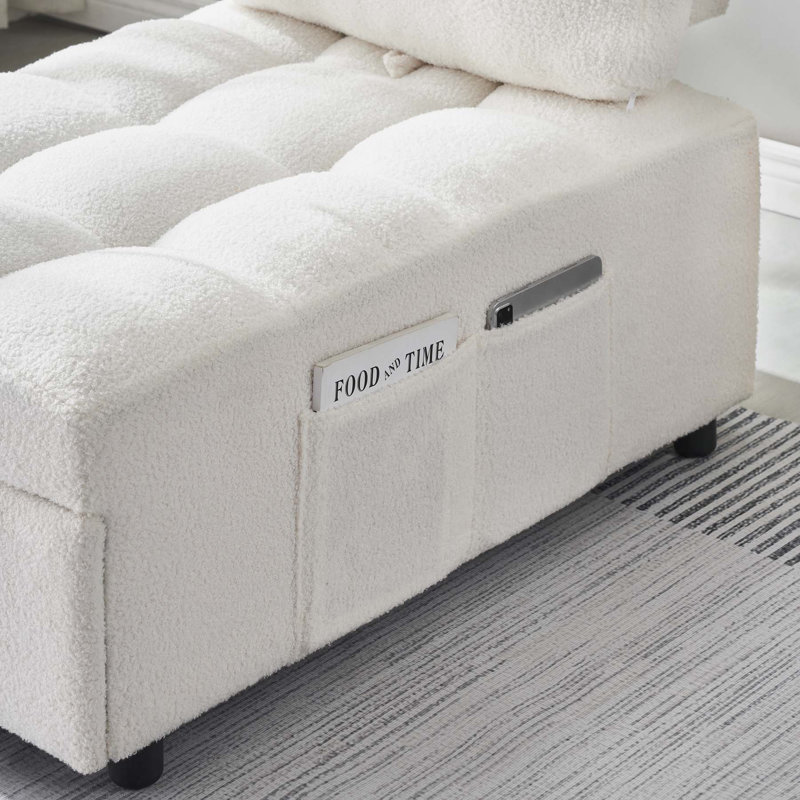 Versatile Convertible Sofa-Bed with Premium Materials for Various Settings, Beige