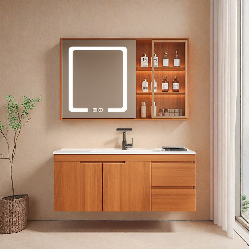 Armoire de salle de bain rétro et simple