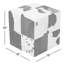 Leather Cube Pouf Ottoman