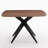 45.3" W 4-Person Square Solid and Manufactured Wood Dining Table with Metal Legs-1076351915