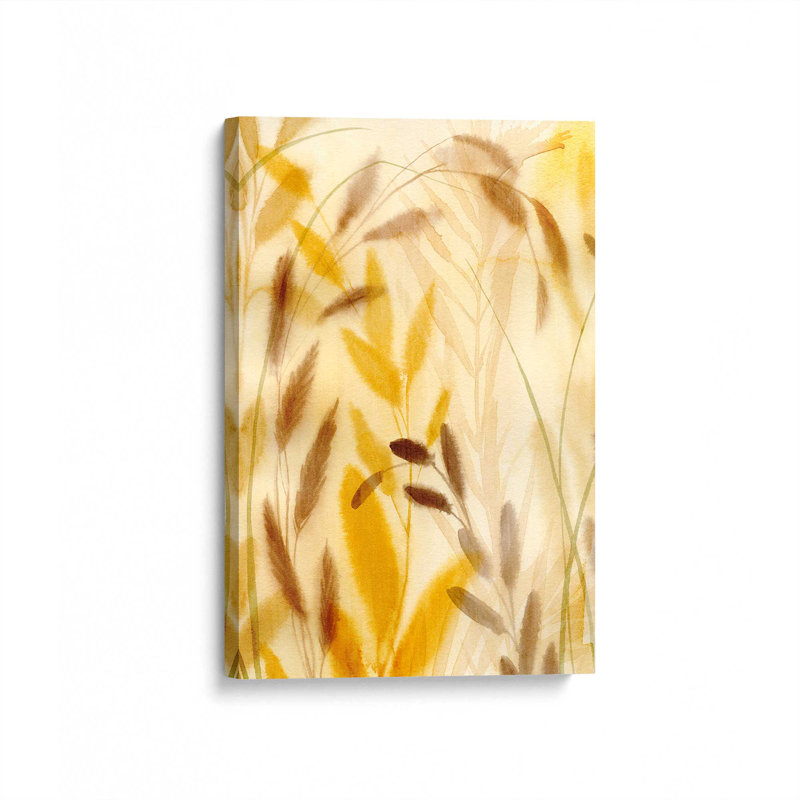 «Gilded Wheat II» par Grace Popp, reproduction d'art sur toile, H 36 po x l 24 po